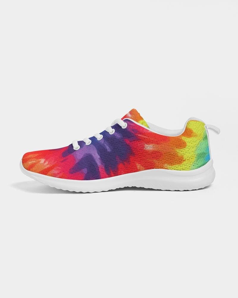 Uniquely You Womens Sneakers - Multicolor Tie-Dye Style Low Top Canvas Running Shoes