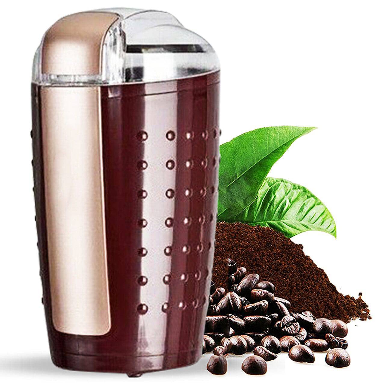 5Core Electric Coffee Grinder -Stainless Steel -4.5oz Capacity with Easy On/Off  5 Core CG 01 Black & Brown