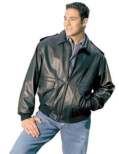 REED Men's Bomber Leather Jacket Union Made in USA