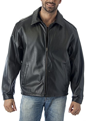 REED Men's Tall Casual Leather Jacket Union Made in USA