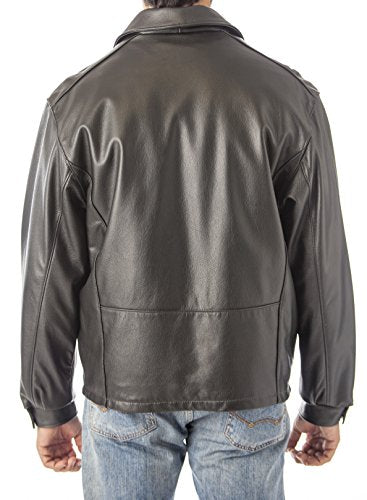 REED Men's Tall Casual Leather Jacket Union Made in USA