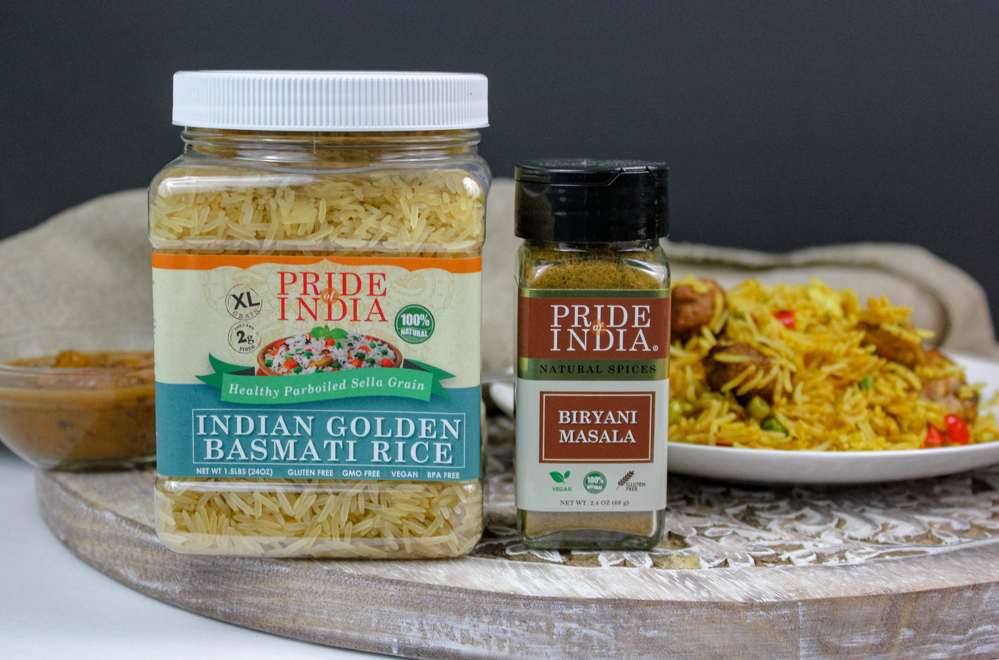 Extra Long Indian Golden Basmati Rice - Healthy Parboiled Sella Grain Jar