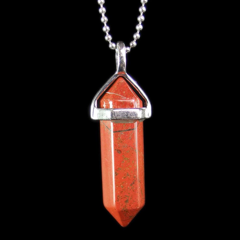 Red River Jasper Gemstone Pendant Necklace