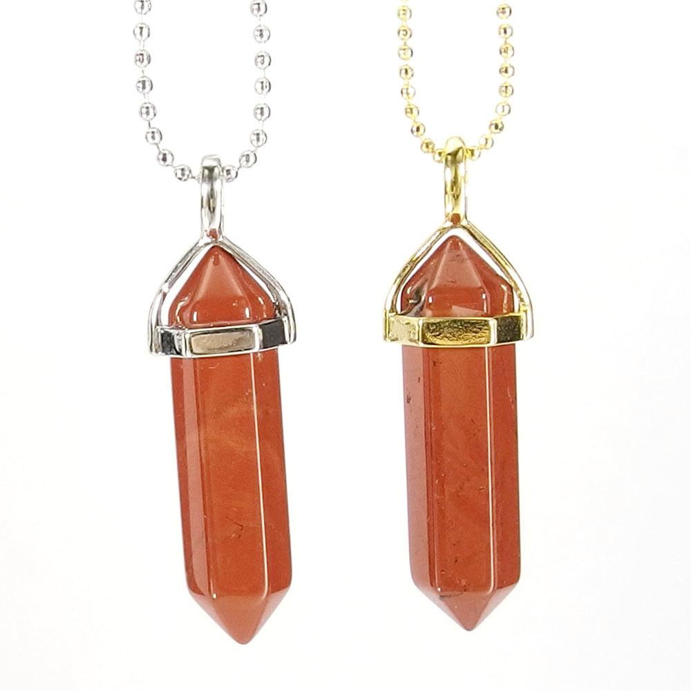 Red River Jasper Gemstone Pendant Necklace