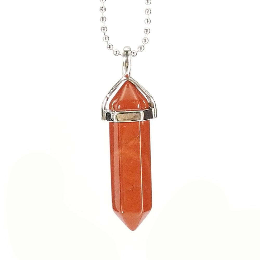 Red River Jasper Gemstone Pendant Necklace