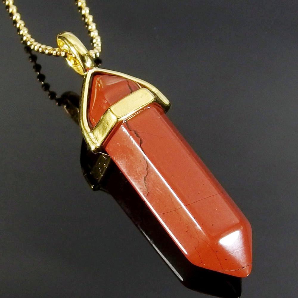 Red River Jasper Gemstone Pendant Necklace