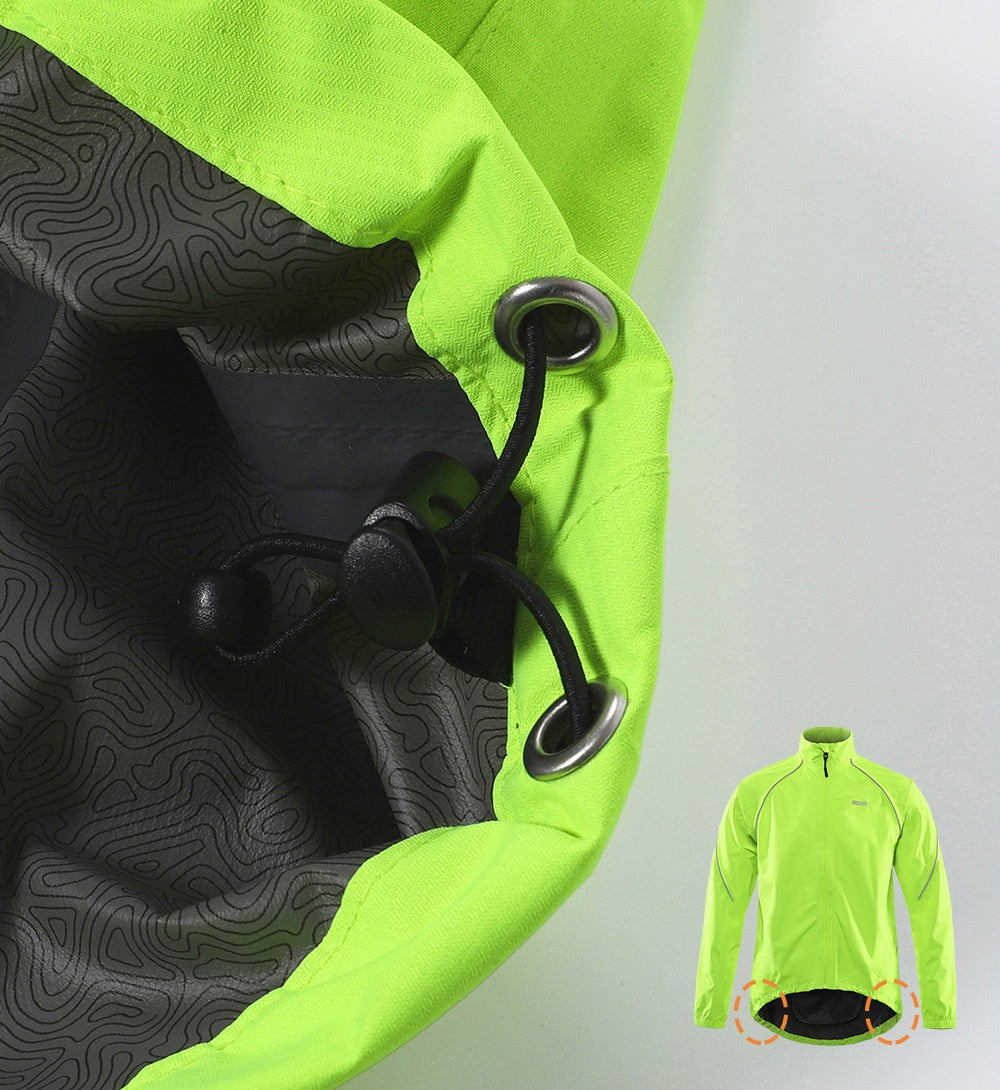 Mens Cycling Windbreaker Jackets Bicycle Raincoat Waterproof Motorcycle Clothing Outerwear Bike Jersey Lightweight