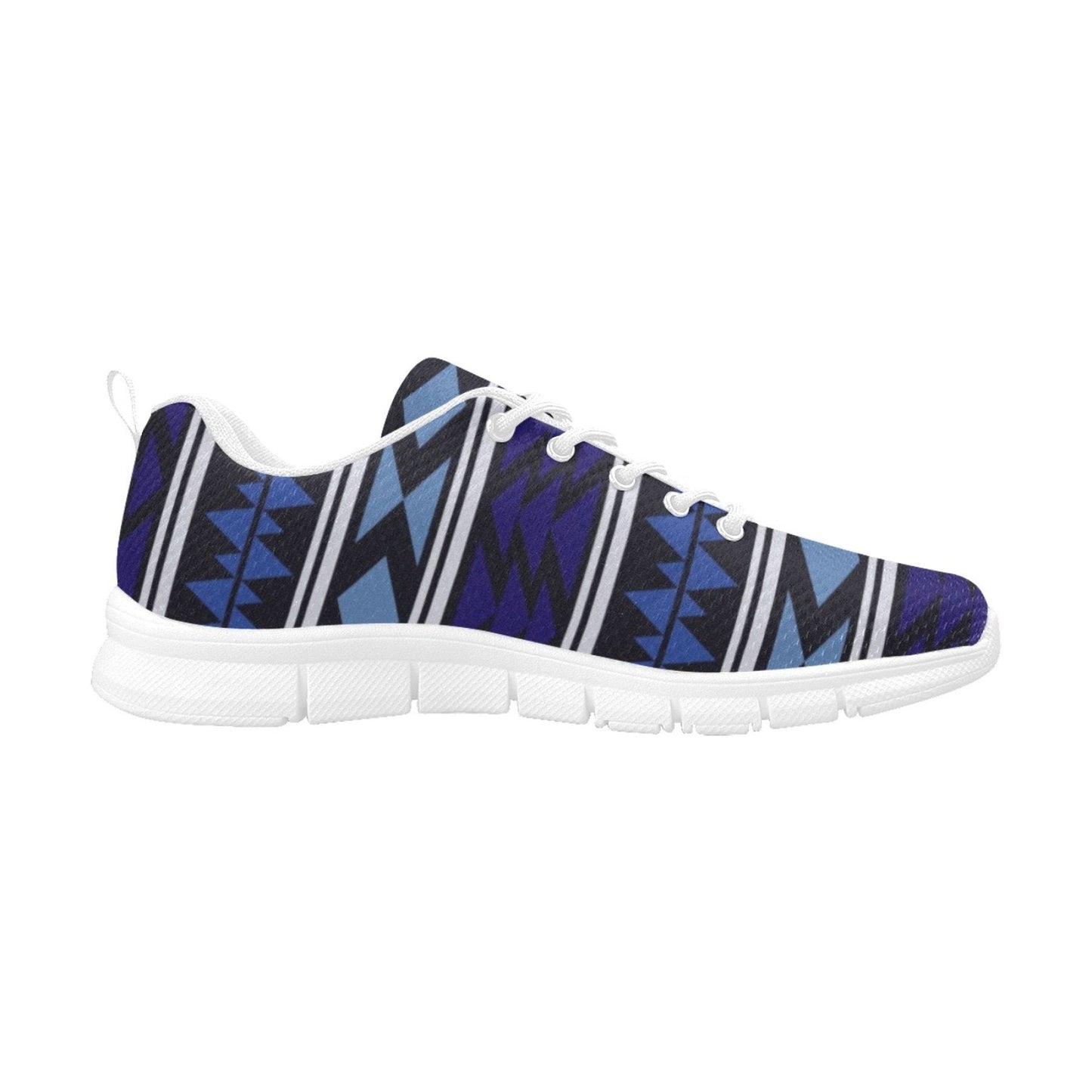 Uniquely You Womens Sneakers, Blue Horizon Aztec Print Running Shoes