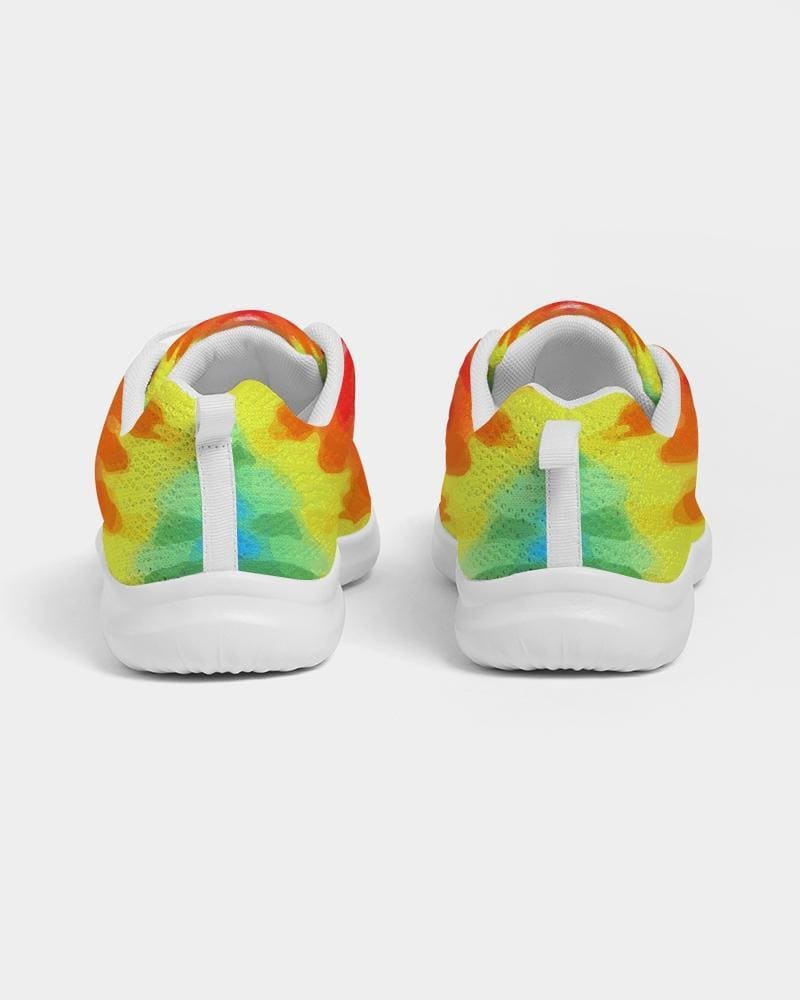 Uniquely You Womens Sneakers - Multicolor Tie-Dye Style Low Top Canvas Running Shoes