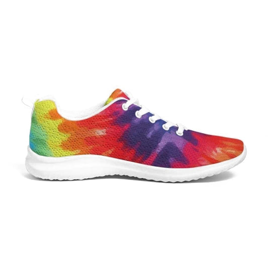 Uniquely You Womens Sneakers - Multicolor Tie-Dye Style Low Top Canvas Running Shoes