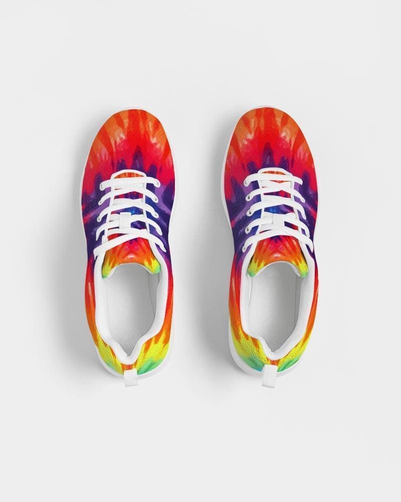 Uniquely You Womens Sneakers - Multicolor Tie-Dye Style Low Top Canvas Running Shoes