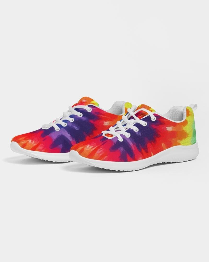 Uniquely You Womens Sneakers - Multicolor Tie-Dye Style Low Top Canvas Running Shoes