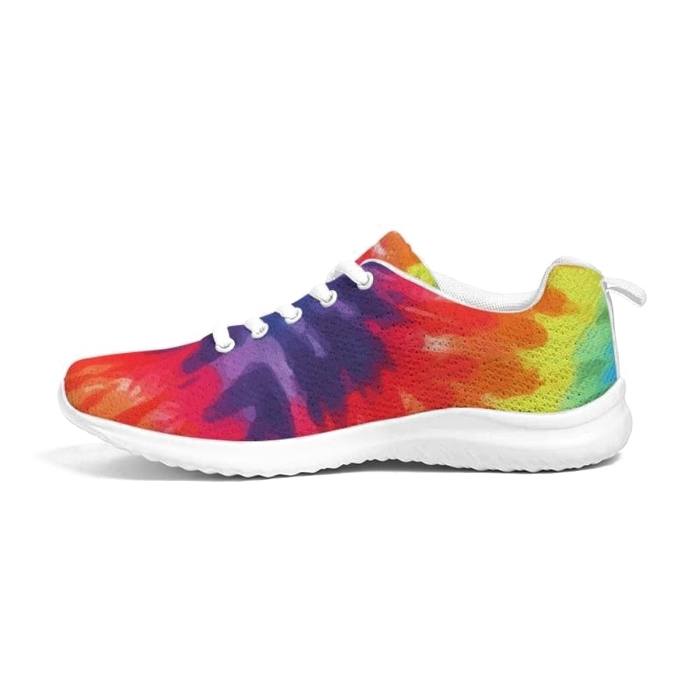 Uniquely You Womens Sneakers - Multicolor Tie-Dye Style Low Top Canvas Running Shoes